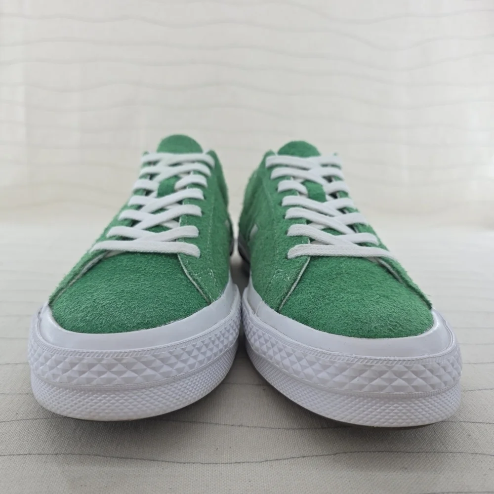 Converse Mens One Star Ox Green Suede White Sneakers Shoes 161240C Size 7.5 - Picture 4 of 11